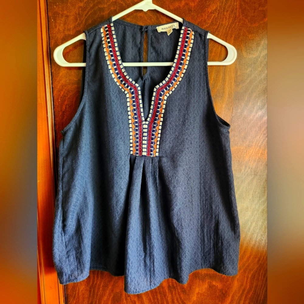 Blue Sleeveless Tank